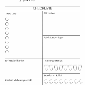 Self Care Planer Datei
